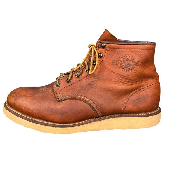 Rare Vintage Red Wing Men’s Clapton 1945 Brown leather Chukka Boot Size US 12 B main image 13